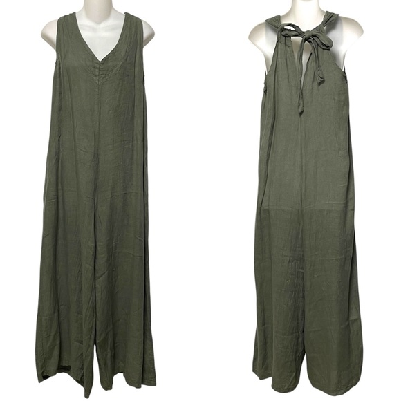 Pants - 100% Linen Jumpsuit L